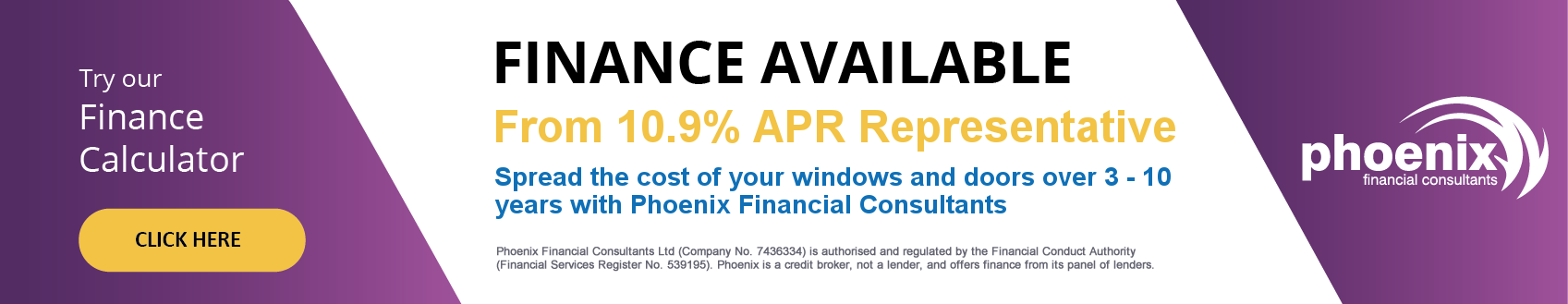 Finance Available - Try our Finance Calculator
