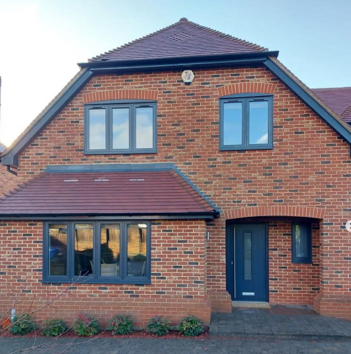 Modern house with bifold doors